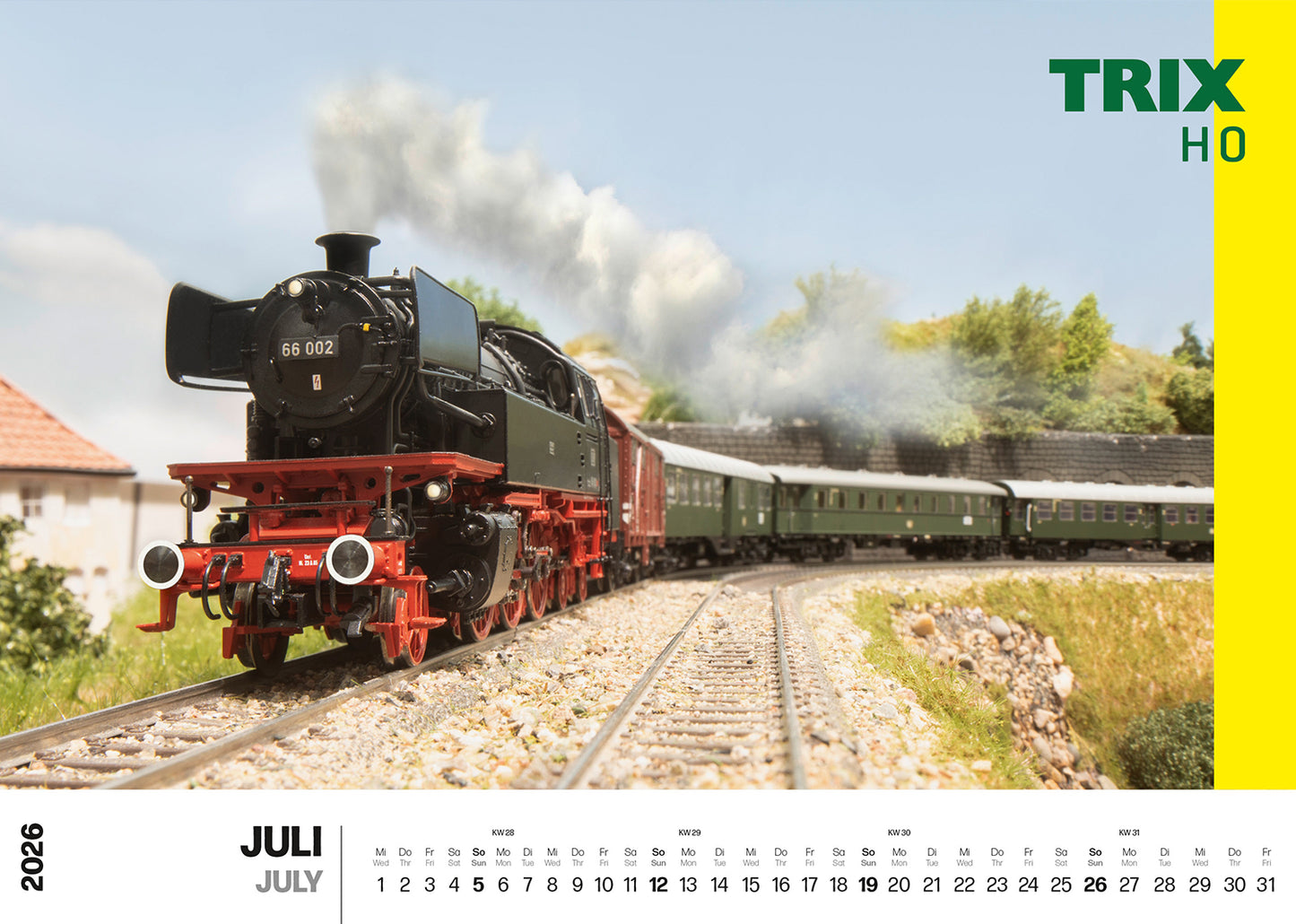 Marklin HO 19726 Märklin/Trix Wall Calendar '26 Fall 2025 New Item