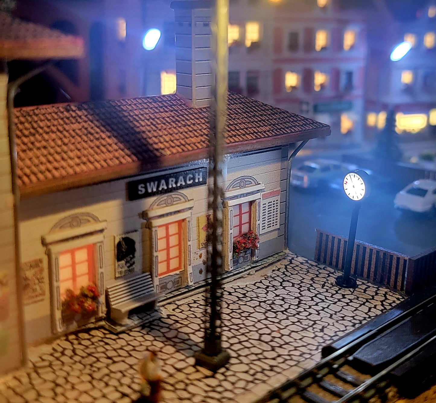 Noch N scale 777777 "Baden-Baden" Amazing Digital Layout w/ECoS Station and 4 DCC trains 69"x39"