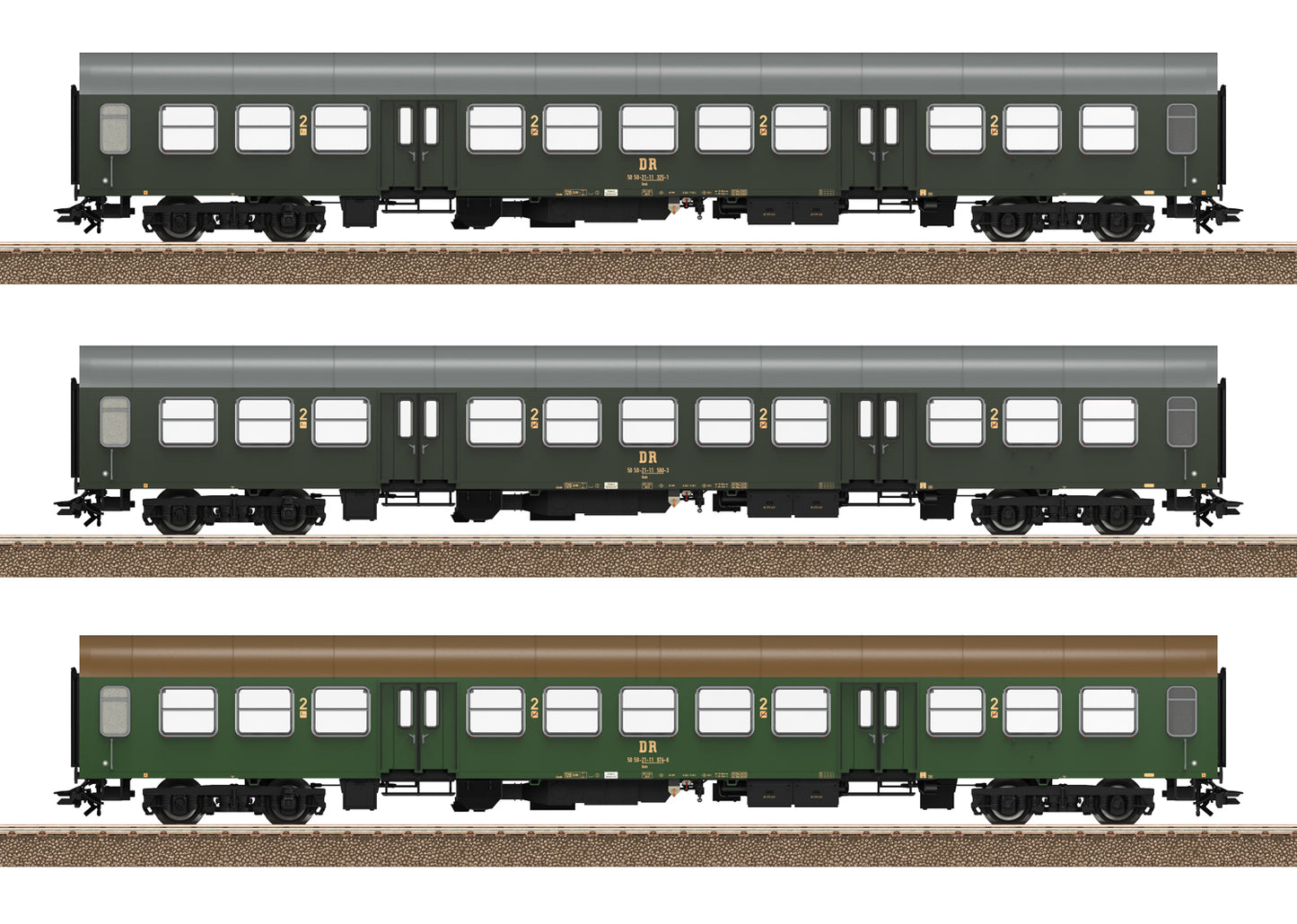 Trix HO 23180 Halberstadt Center Entry Car Passenger Car Set 2025 New Item
