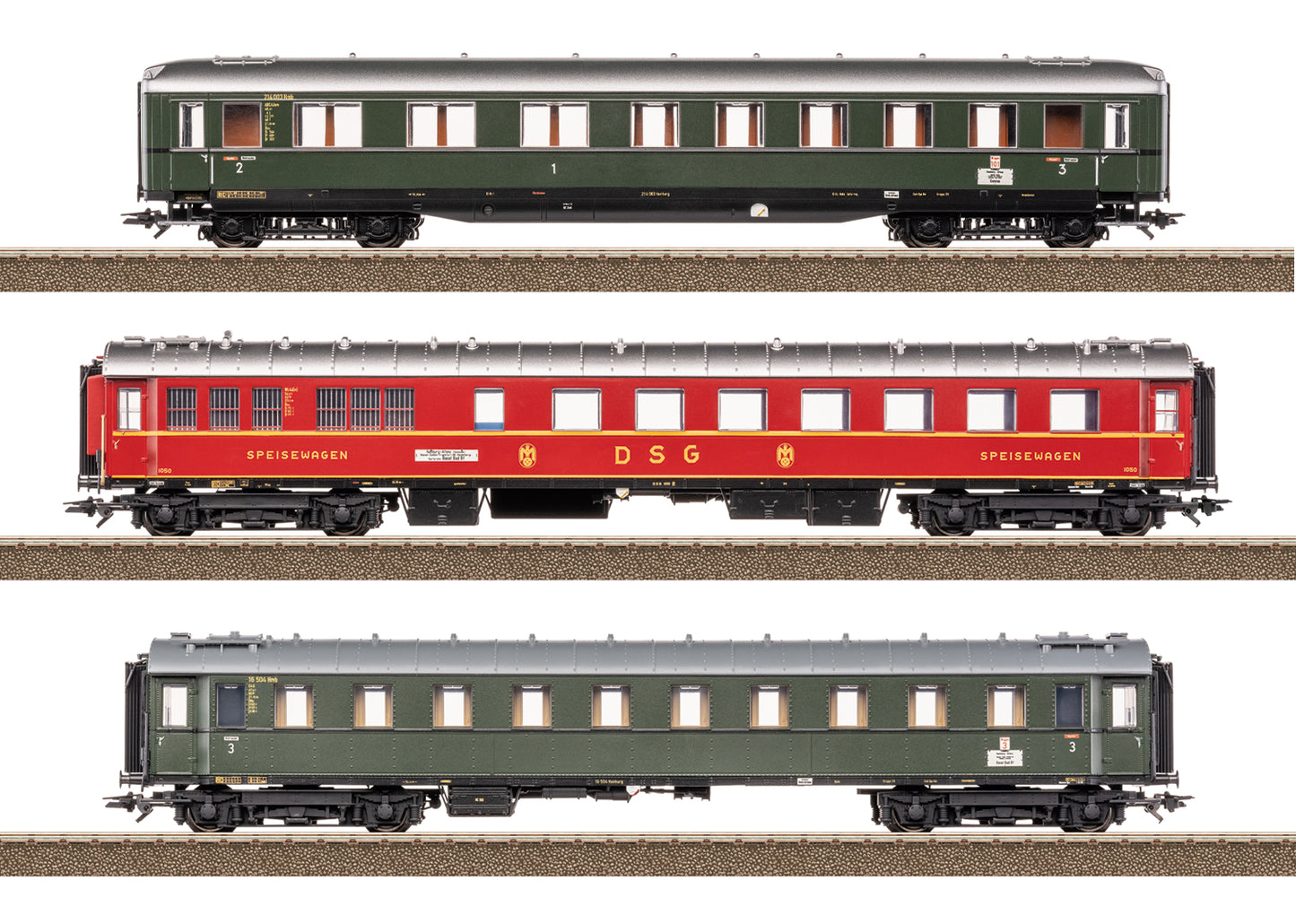 Trix HO 23623 DB Express Set 2 D74 IIIa 2026 New Item