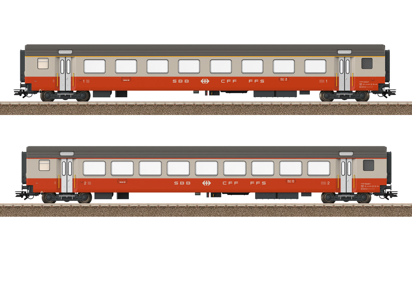 Trix HO 23691 Swiss Ex. Pass. Car Set E. IV 2025 New Item