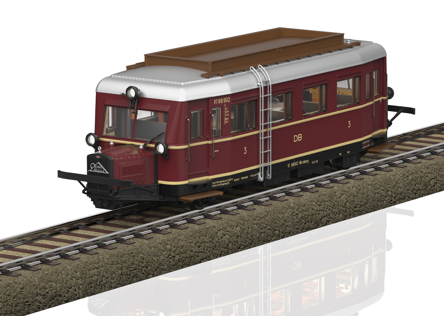 Trix HO 25135 Cls VT 88.9 Diesel Powered Rail Car 