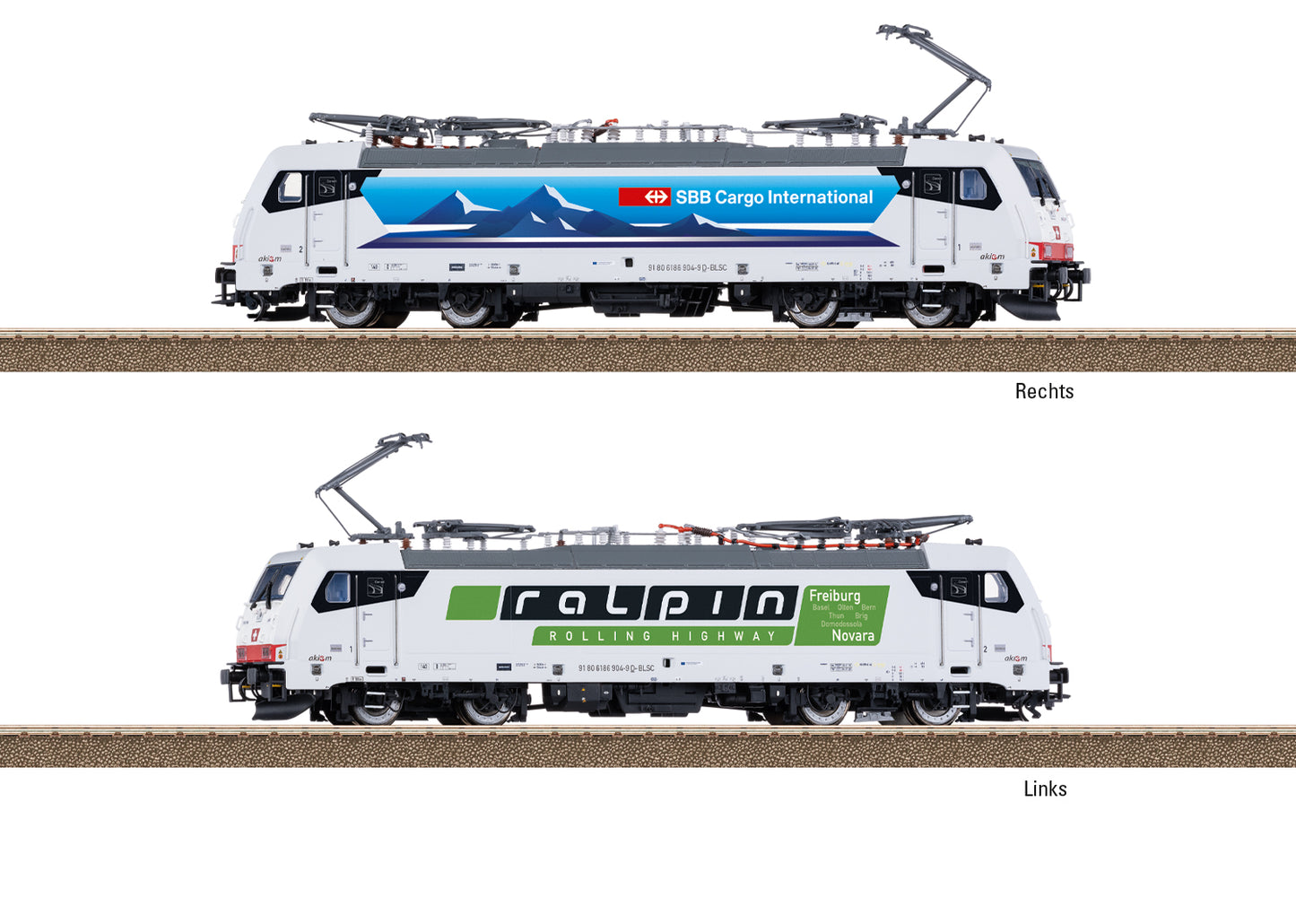 Trix HO 25801 Class 186 Electric Locomotive SBB Ep. VI Fall 2025 New Item