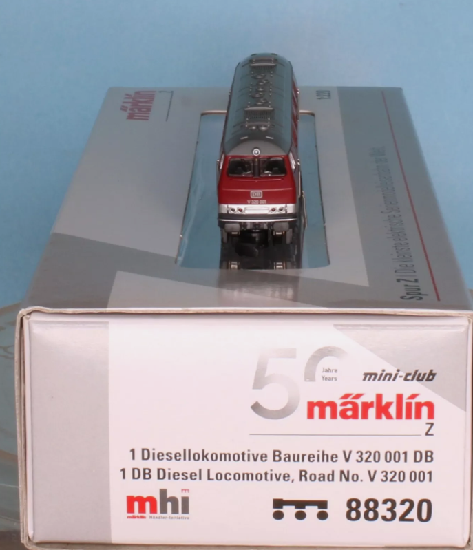 Marklin Z 88320 Diesel Locomotive, Road Number V 320 001 Ep. IIIb DB