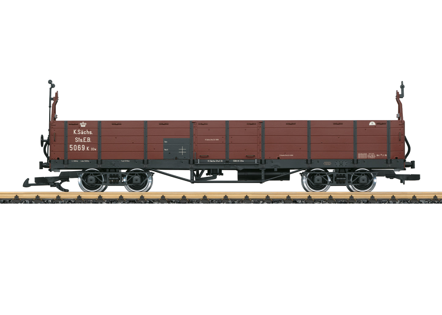 LGB G 43605 K.Sächs.Sts.E.B. Offener Güterwagen Ep.I 2026 New Item