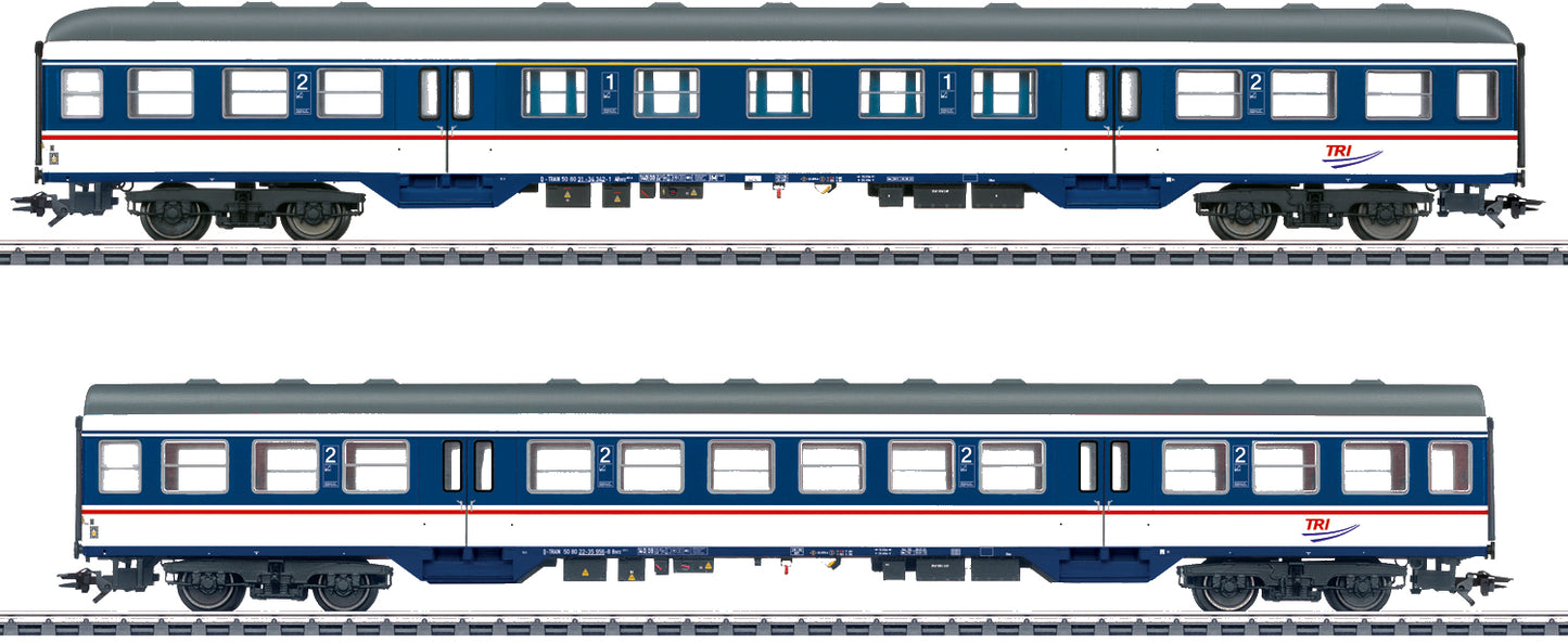 Marklin HO 43826 TRI Passenger Car Set Summer 2025 New Item
