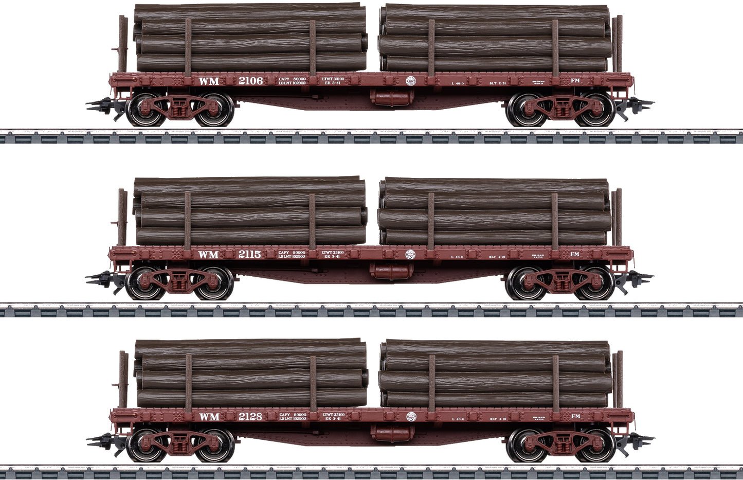 Marklin HO 45600 US Stake Car St f/Shay EraII Summer 2025 New Item