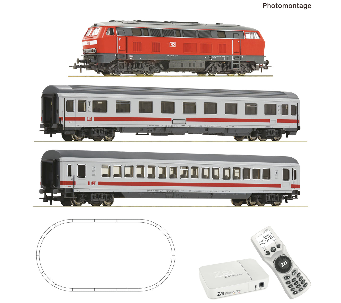 Roco HO 5110013 Z21 START set: class 218 ROCOLINE era VI DC 2026 New Item