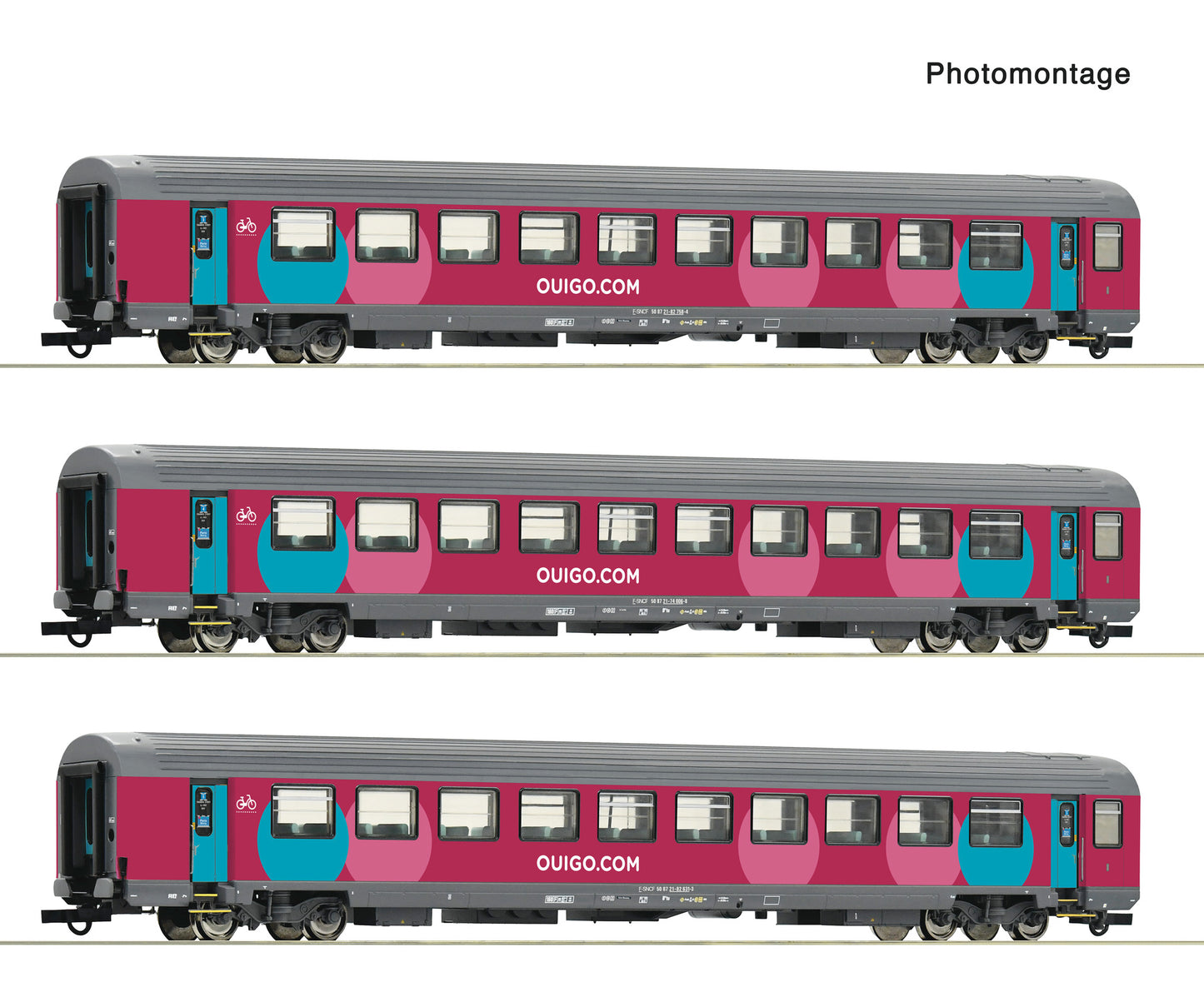 Roco HO 6200025 3-piece set Corail coach era VI DC 2025 New Item