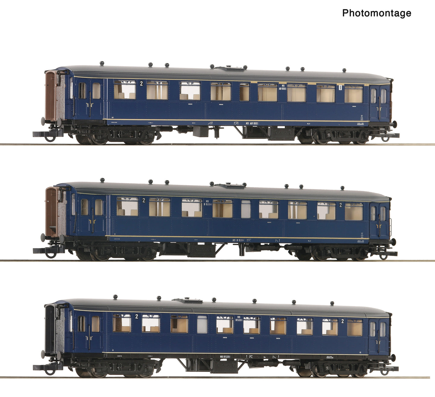 Roco HO 6200054 3 piece set: Coaches “Blokkendoos” NS era III DC 2025 New Item