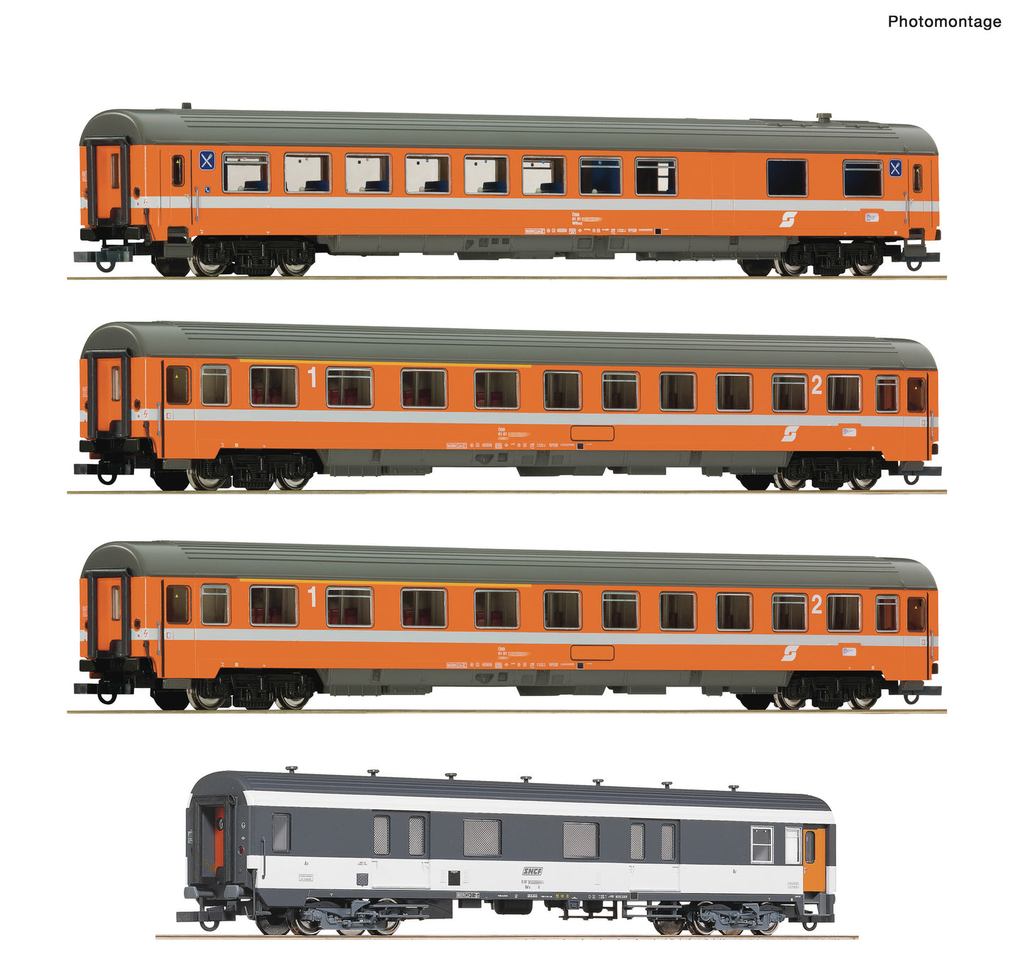 Roco HO 6200077 4-piece set 1: 'Arlberg-Express' ÖBB era IV DC 2025 New Item