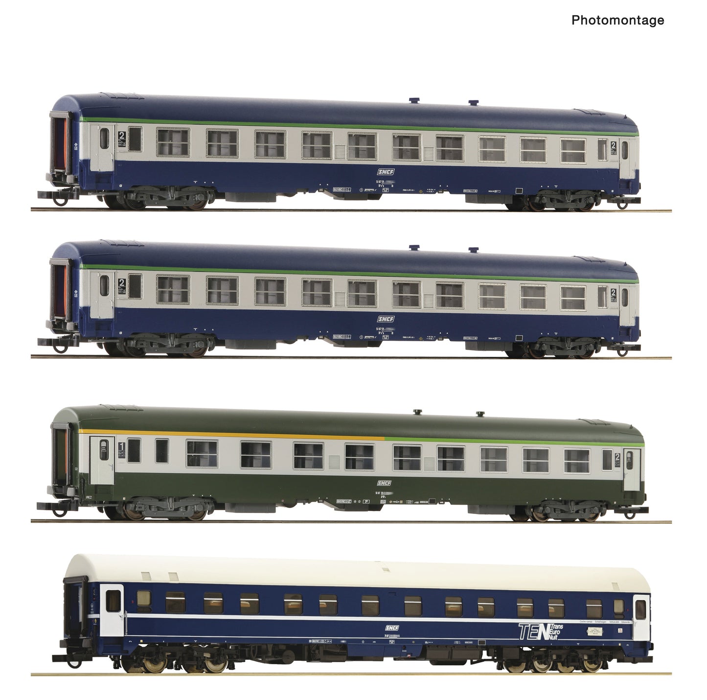 Roco HO 6200080 4-piece set 4: 'Arlberg-Express' SNCF era IV DC 2025 New Item