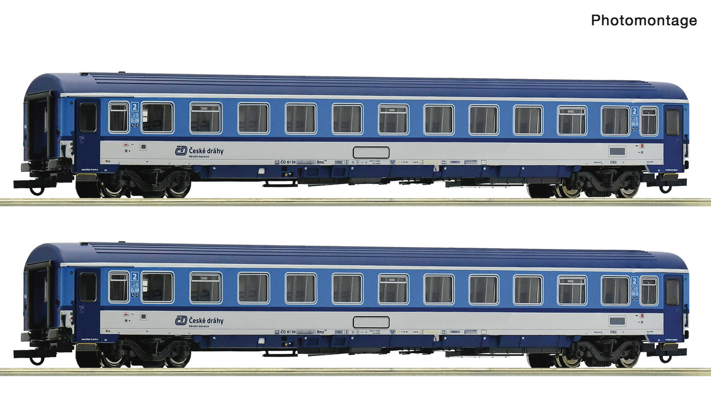 Roco HO 6200157 2 piece set: Eurofima coach CD era VI DC 2025 New Item