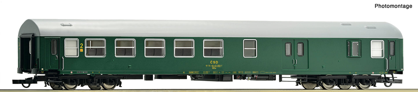 Roco HO 6200168 2nd class passenger coach CSD era IV DC 2025 New Item