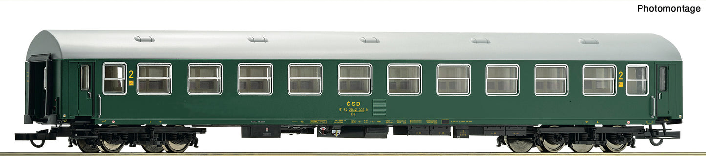 Roco HO 6200169 2nd class passenger coach CSD era IV DC 2025 New Item