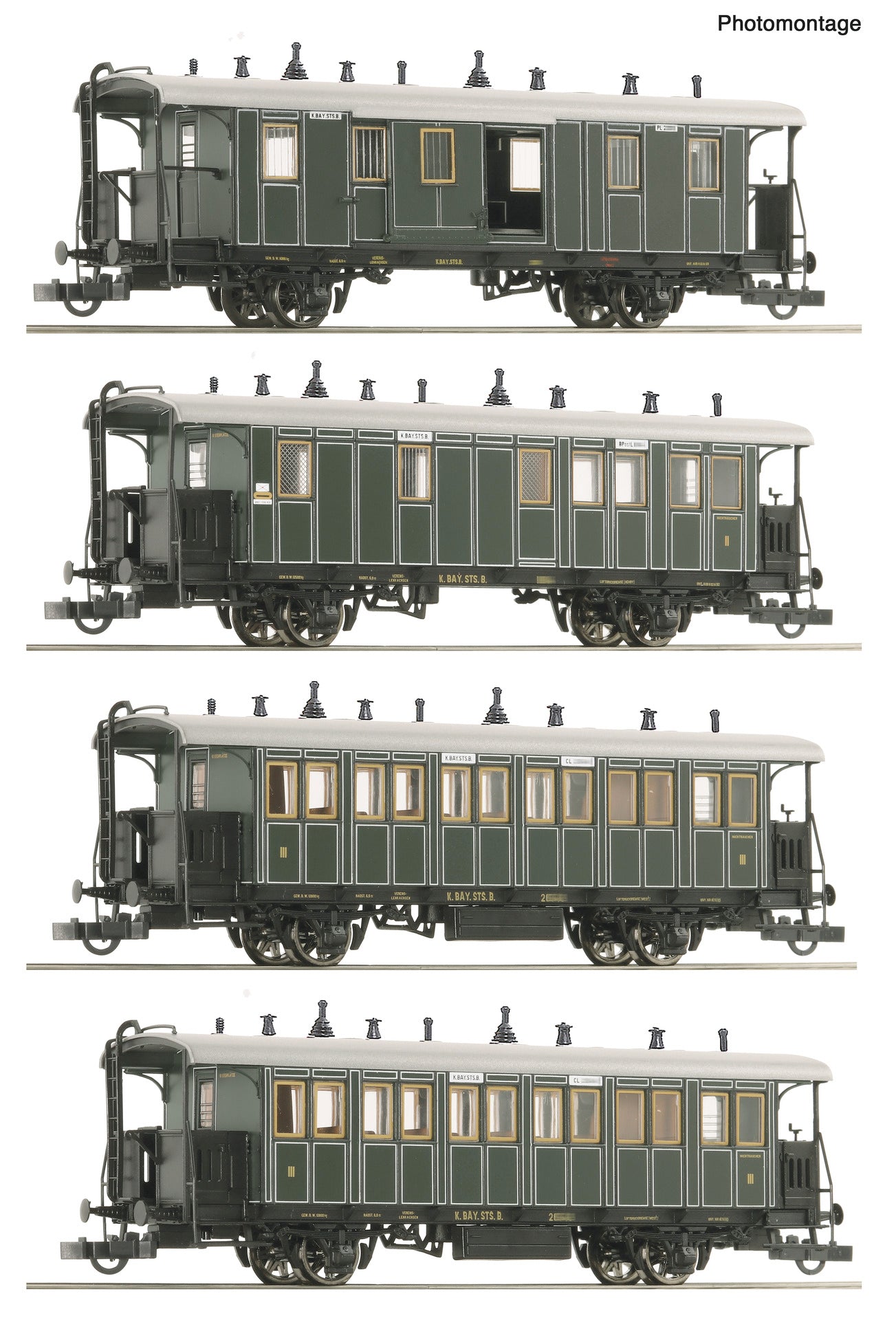 Roco HO 6200197 4 piece set: Local passenger train era I DC Fall 2025 New Item