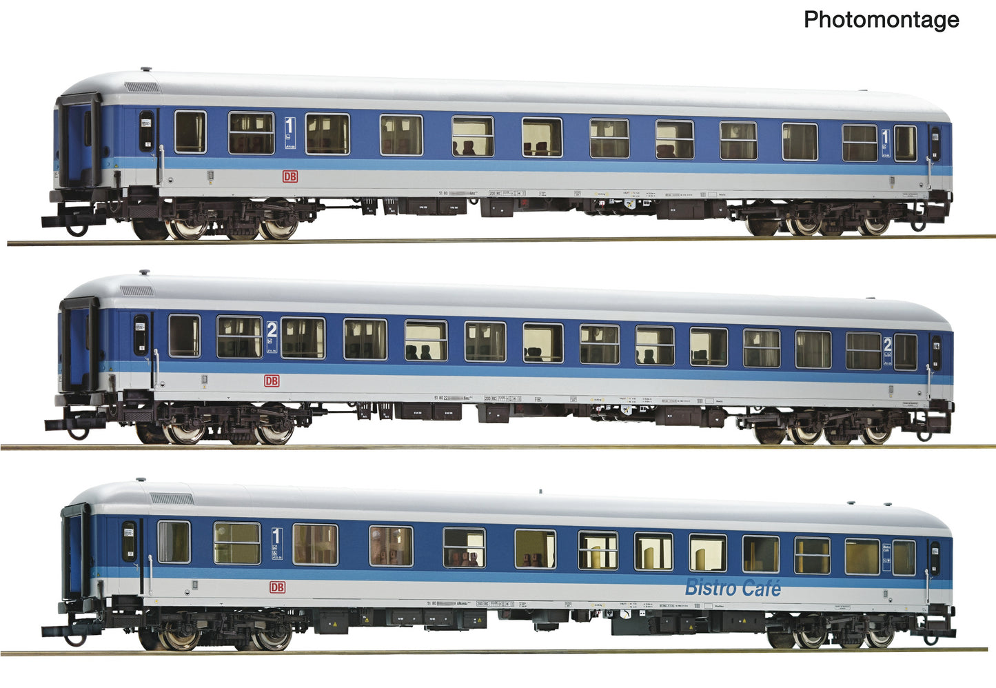 Roco HO 6200208 3 piece set (1): IR coaches DB AG era V DC Fall 2025 New Item