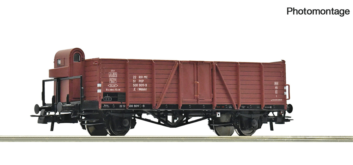 Roco HO 6600217 Open goods wagon PKP era IV DC Fall 2025 New Item