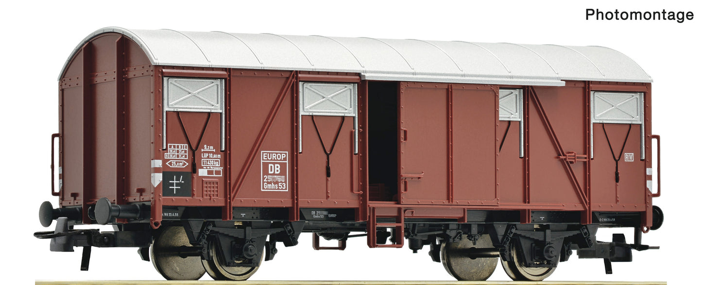 Roco HO 6600274 Covered goods wagon DB era III DC 2026 New Item