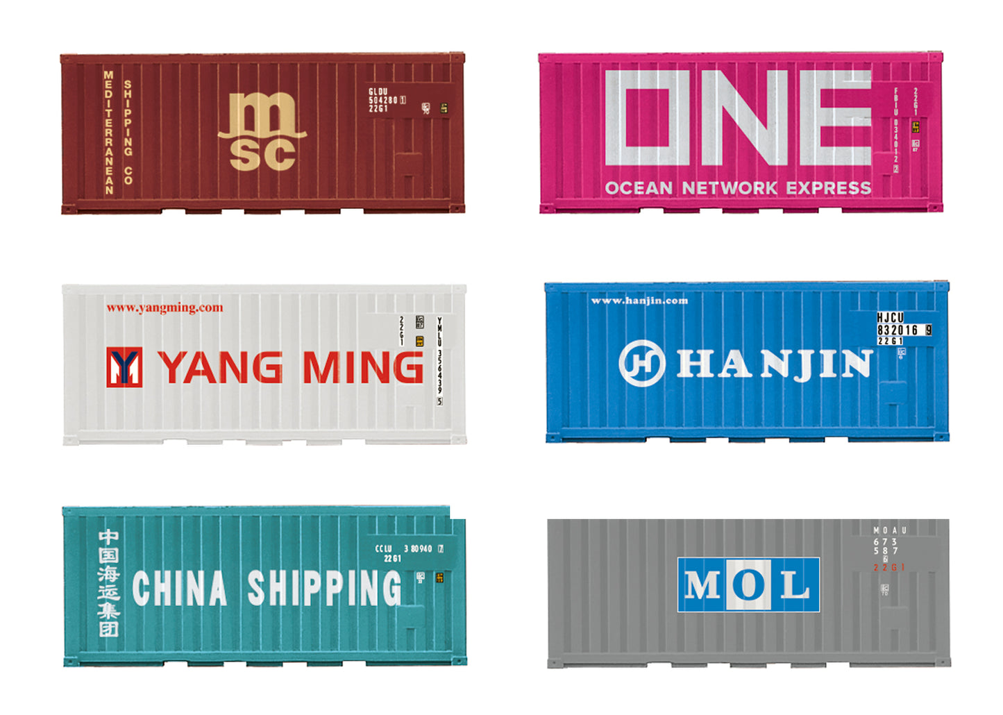 Trix HO 66589 Container Set 20 ft Era VI 2026 New Item