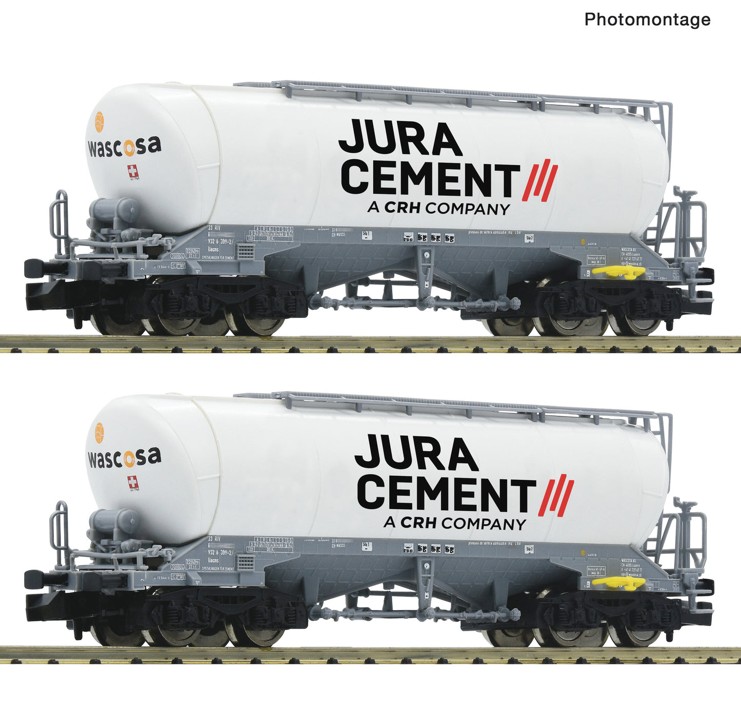 Fleischmann N 6660090 2-piece set: Silo wagons Wascosa/Jura Cement era VI DC 2025 New Item
