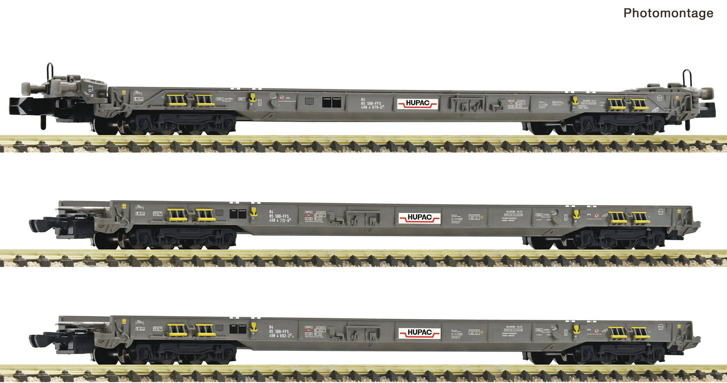 Fleischmann N 6660093 3 piece set: Rollende Autobahn Hupac era 56 DC 2025 New Item
