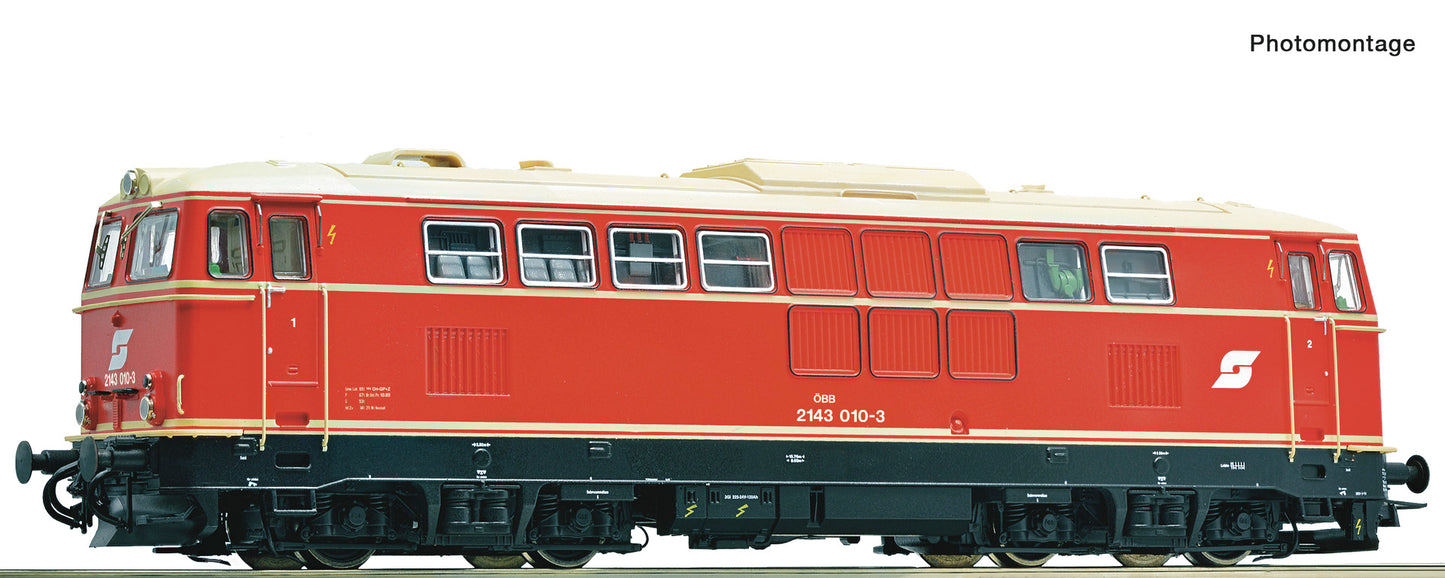 Roco HO 70074 Diesel locomotive 2143.07 Snd. era IV DC 2025 New Item