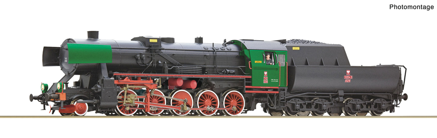 Roco HO 70112 Steam locomotive Ty2 PKP era 34 DC 2025 New Item