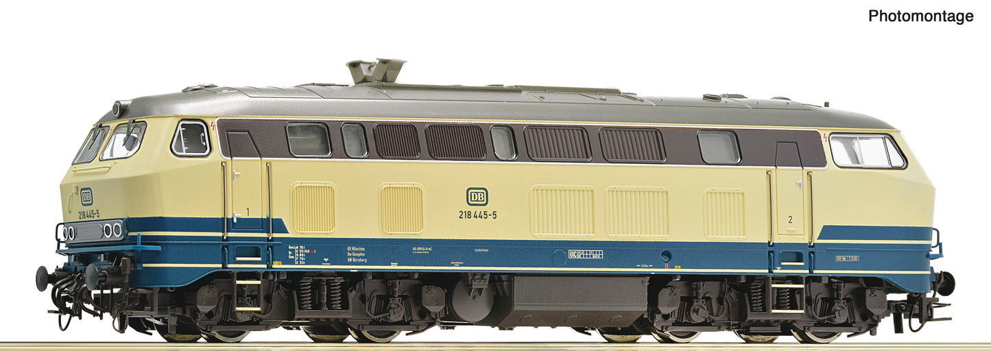 Roco HO 7300041 Diesel locomotive 218 445-5 DB era IV DC 2025 New Item
