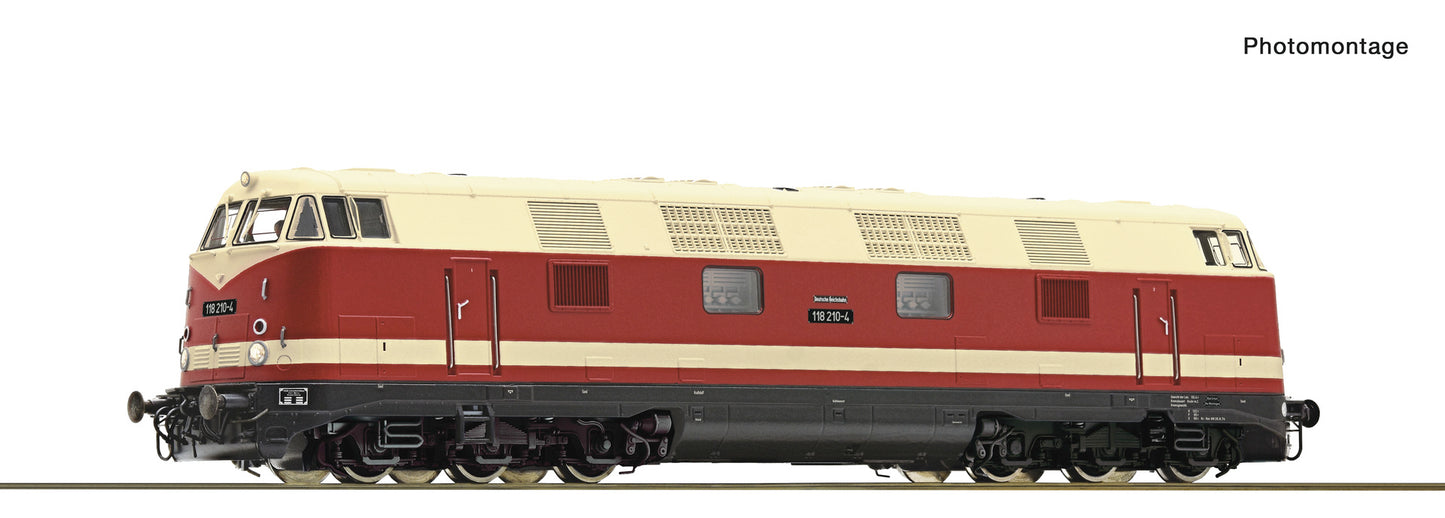 Roco HO 7300060 Diesel locomotive 118 210-4 DR era IV DC 2025 New Item