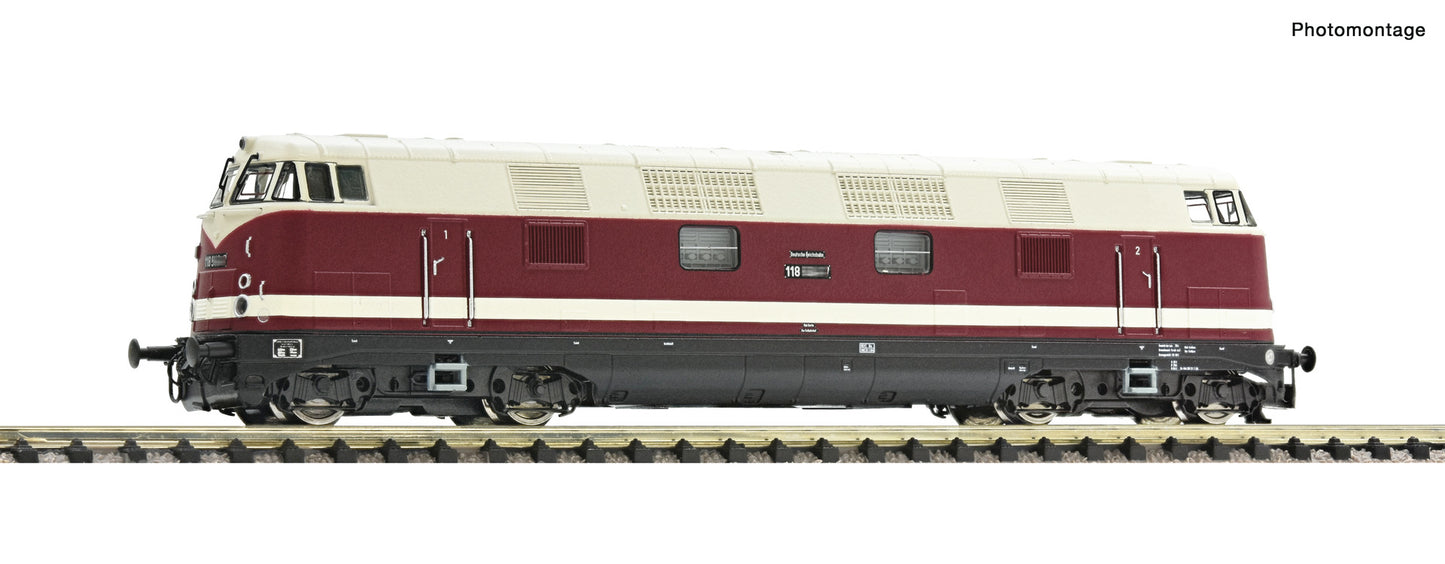 Fleischmann N 7360028 Diesel locomotive 118 104-9 DR era IV DC 2025 New Item