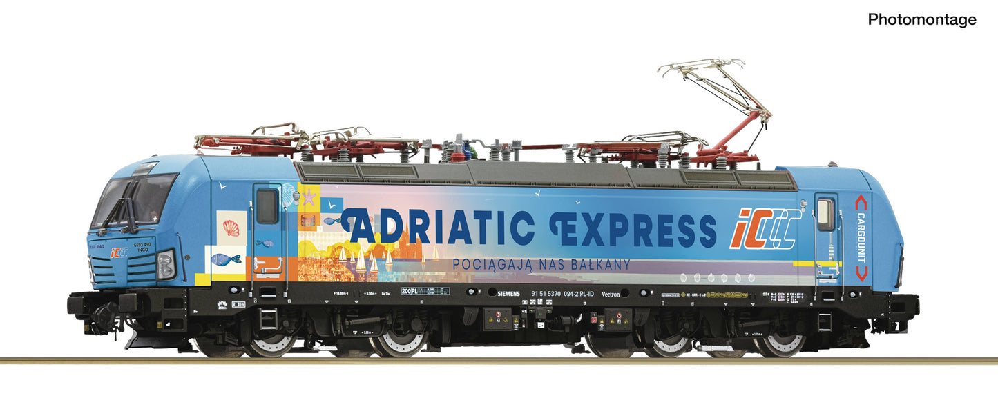 Roco HO 7510196 Electric locomotive 370 094-2 Adriatic Express PKP IC era VI DC 2026 New Item
