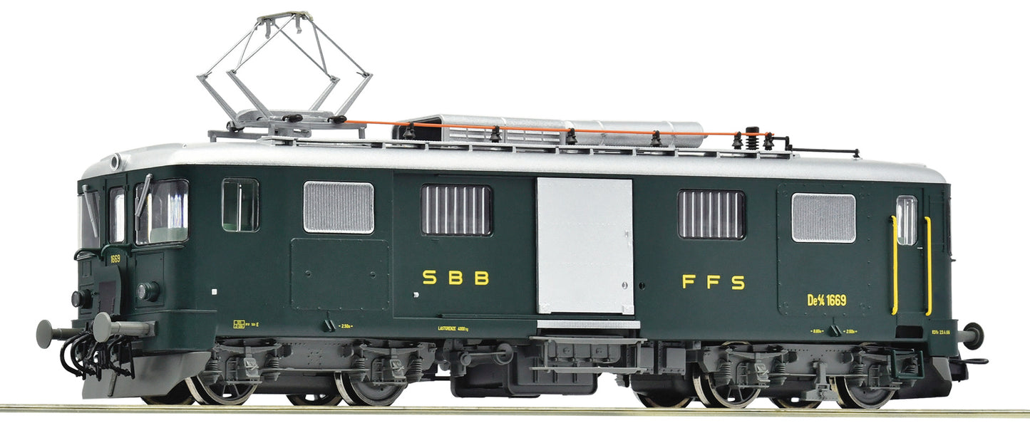 Roco HO 7700014 Electric luggage railcar De 4/4 1669 SBB era IV DC 2026 New Item