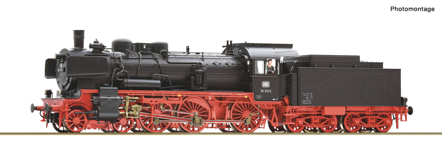 Roco HO 79388 Steam locomotive 38 3553 DB era III DC 2025 New Item