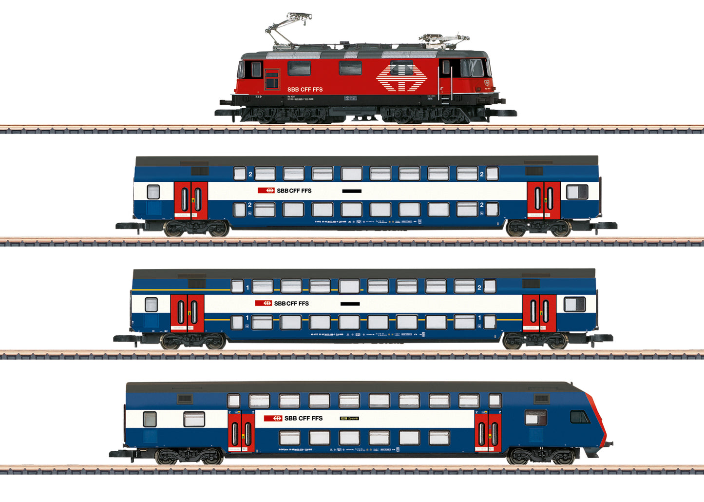 Marklin Z 81195 SBB Zürich S-Bahn Train Set with a Class Re 420 2025 New Item