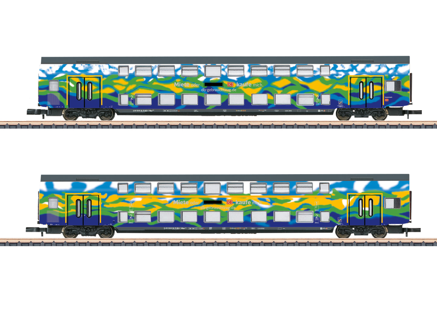 Marklin Z 87306 'Touristik' 1 Bi-Level Car Set 2025 New Item