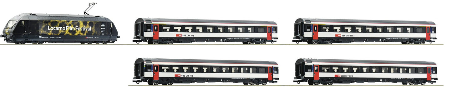 Roco HO 5510010 Electric locomotive Re 460 072-2 with 4 EuroCity Coaches, SBB DCC Sound
