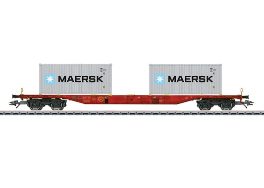 Marklin HO 47059 Type Sgnss Container Transport Car "Maersk"