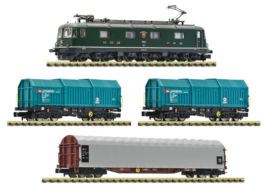 Fleischmann N 5570012 Electric locomotive Re 6/6 11662 with goods train, SBB DCC Sound
