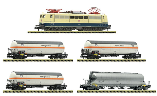 Fleischmann N 5570010 Electric locomotive 151 077-5 with goods train, DB AG DCC Sound