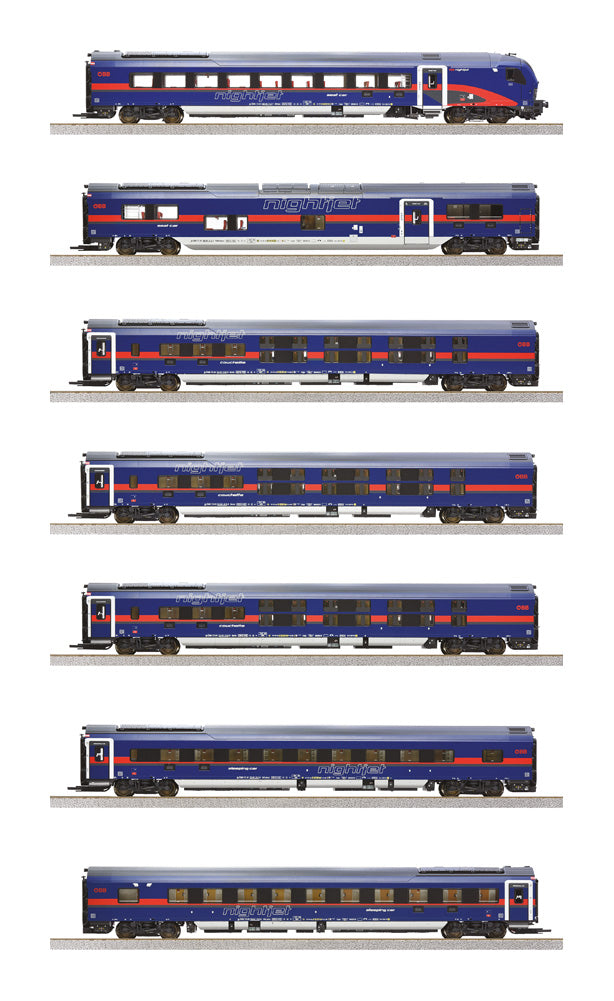 Roco HO 5500004 7-piece set: Nightjet ÖBB era VI DC 2024 New Item