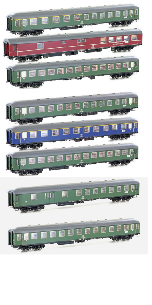 Hobbytrain/LS Models HO D1213 AC 8 Car Passenger Car Set, EP.IV AC