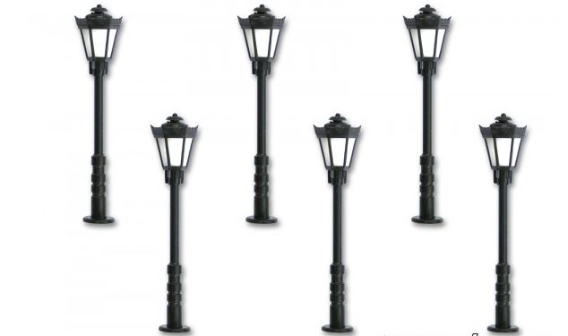 Viessmann HO 60706 Park lamp, LED warm-white, 5 + 1