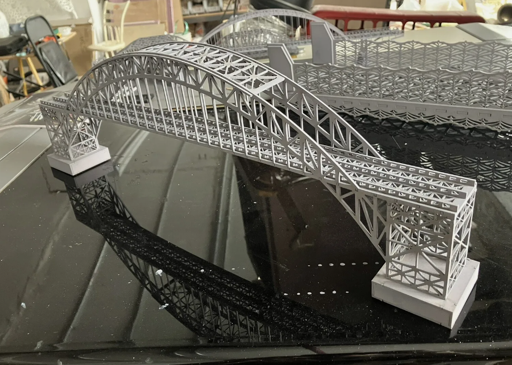 Szilagi Design Z scale SD002 Super Span Double Track Arch Bridge Laser Cut Kit 20" Long