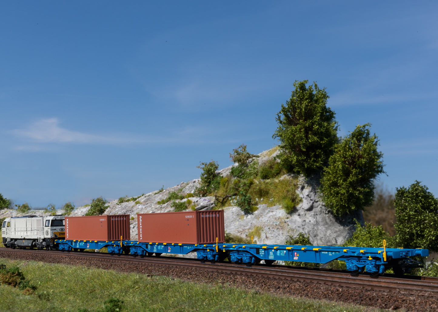Marklin HO 47136 Container Car Sgnss, B-TRW, 40ft.,Ep.VI Summer 2022