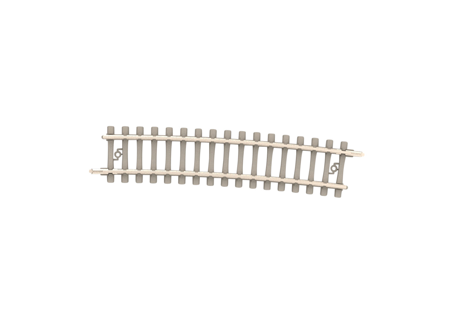 Trix N 14516 Concrete Tie Track R6 526.2 mm 7.5â° 2023 New Item