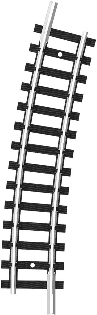 Trix N 14911 Curved Track R2a 261,8 mm , 15 GR