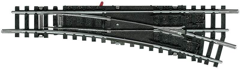 Trix N 14939 Right Turnout w/Polarized Frog -- 15 Deg