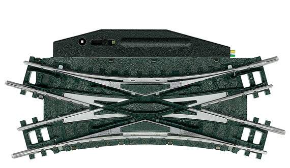 Trix N 14968 Electric Double Slip Switch -- 30 Deg