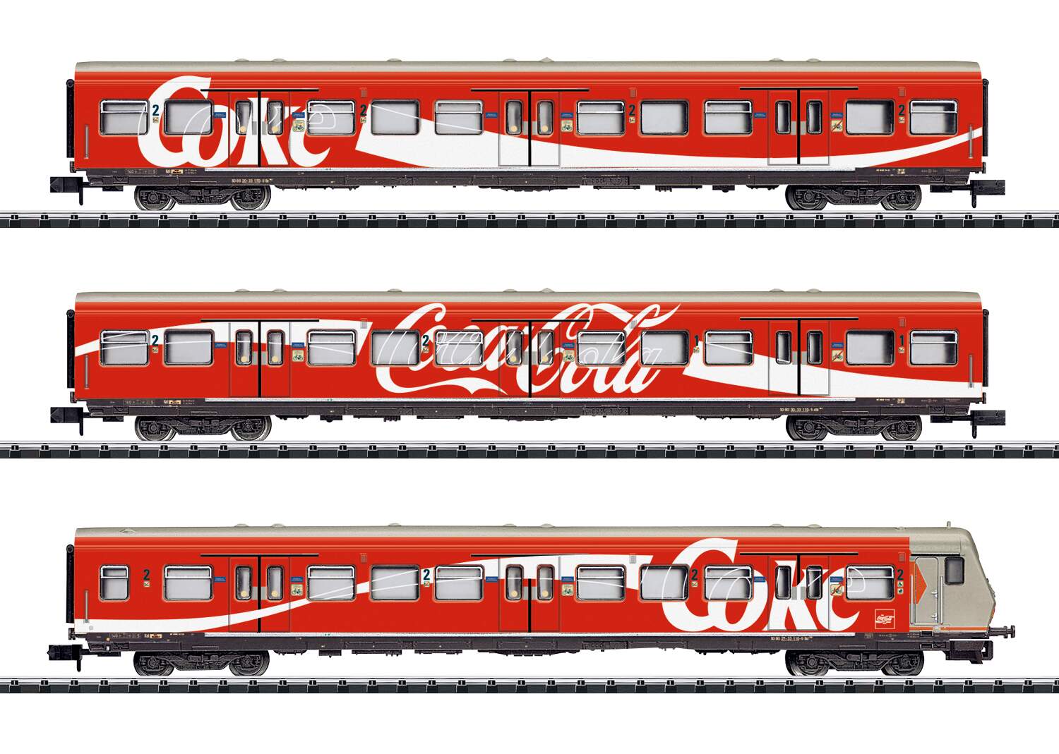 Trix N 15708 S-Bahn Type Bxf 796.1 Cab Car, ABx 791.1, Bx 794.1 Coach